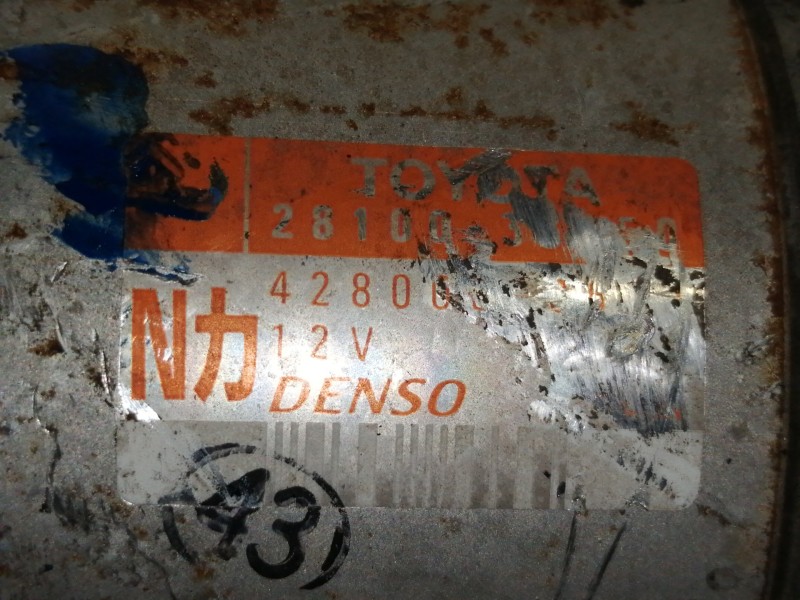 Recambio de motor arranque para toyota yaris (ncp1/nlp1/scp1) 1.4 turbodiesel cat referencia OEM IAM   