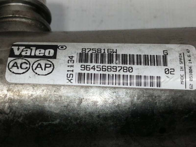Recambio de enfriador egr para peugeot 308 gt referencia OEM IAM 9645689780  