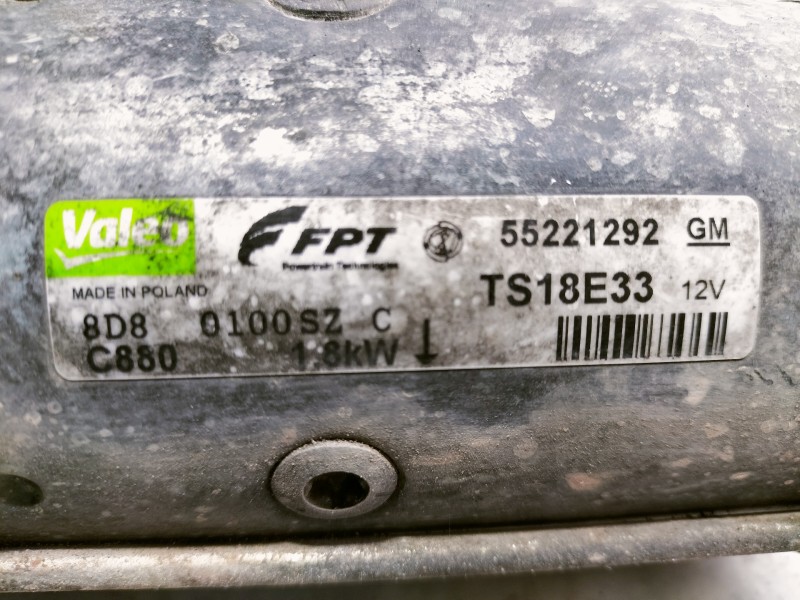 Recambio de motor arranque para opel corsa d enjoy referencia OEM IAM 55221292  