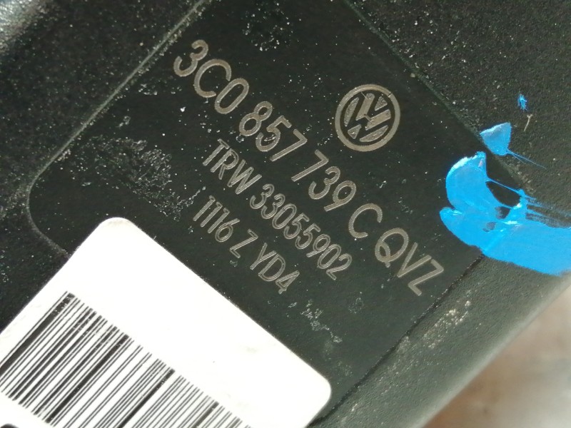 Recambio de enganche cinturon trasero derecho para volkswagen passat berlina (3c2) highline referencia OEM IAM 3C0857739 3C08577