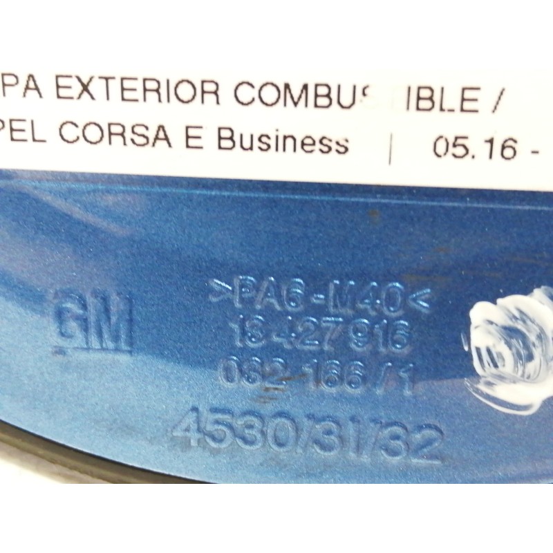 Recambio de tapa exterior combustible para opel corsa e business referencia OEM IAM 13427916  