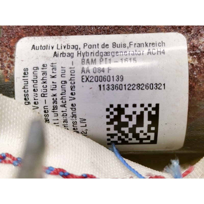 Recambio de airbag cortina delantero derecho para mercedes-benz clase b (w246) b 180 cdi be (246.200) referencia OEM IAM BAMPT11