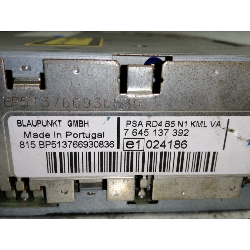 Recambio de sistema audio / radio cd para citroën c4 berlina lx referencia OEM IAM 9659138977 7645137392 BP513766930836 
