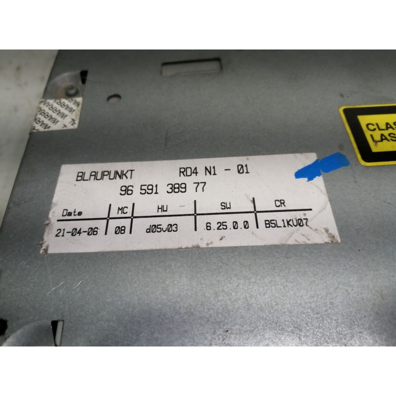 Recambio de sistema audio / radio cd para citroën c4 berlina lx referencia OEM IAM 9659138977 7645137392 BP513766930836 