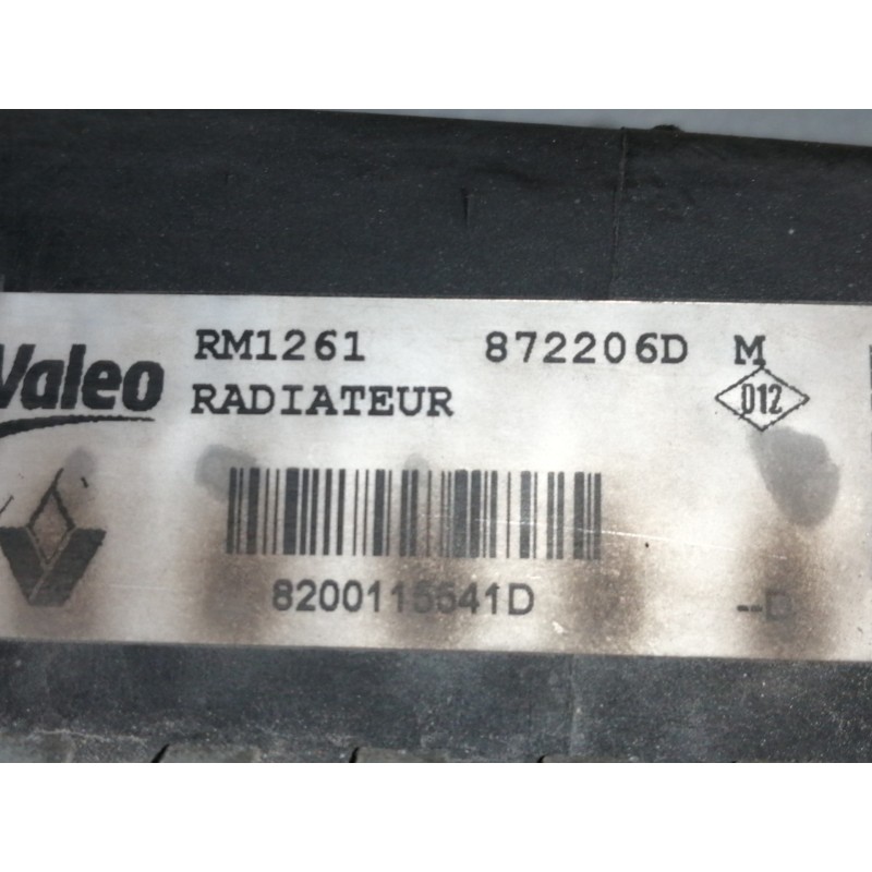 Recambio de radiador agua para renault scenic ii authentique referencia OEM IAM 8200115541D 872206D 