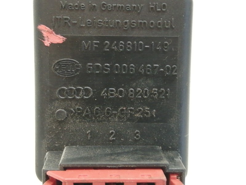 Recambio de resistencia calefaccion para audi a6 berlina (4b2) 2.5 tdi referencia OEM IAM 5DS00646702  