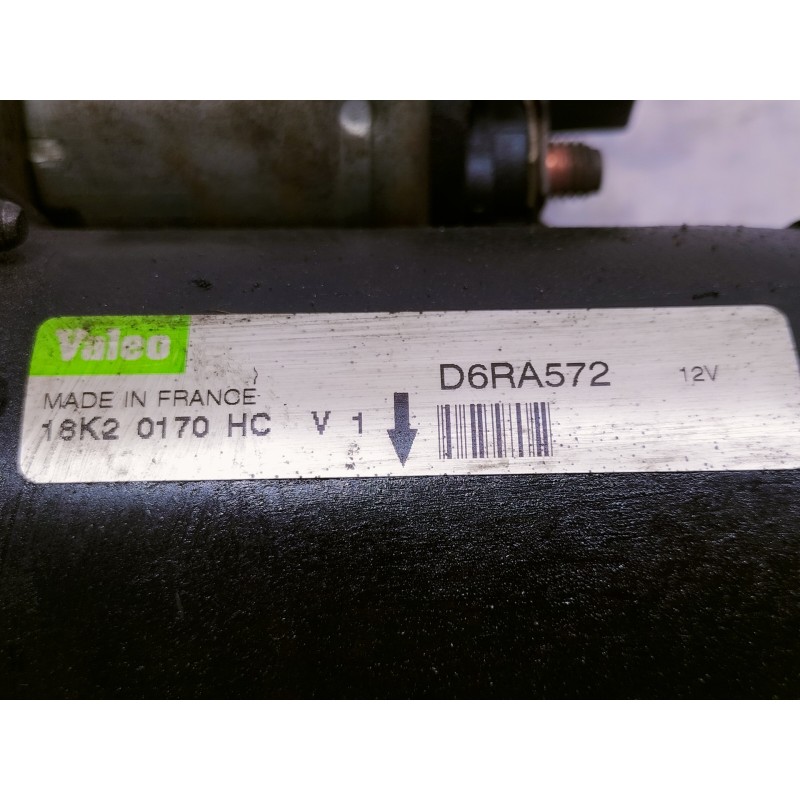 Recambio de motor arranque para peugeot 206 berlina 1.6 16v cat referencia OEM IAM D6RA572 5802C9 