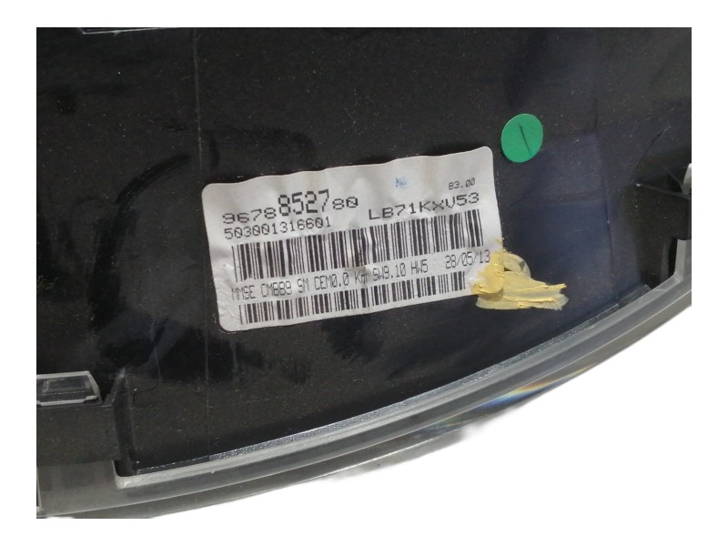 Recambio de cuadro instrumentos para citroën berlingo station wagon sx multispace referencia OEM IAM 9678852780  
