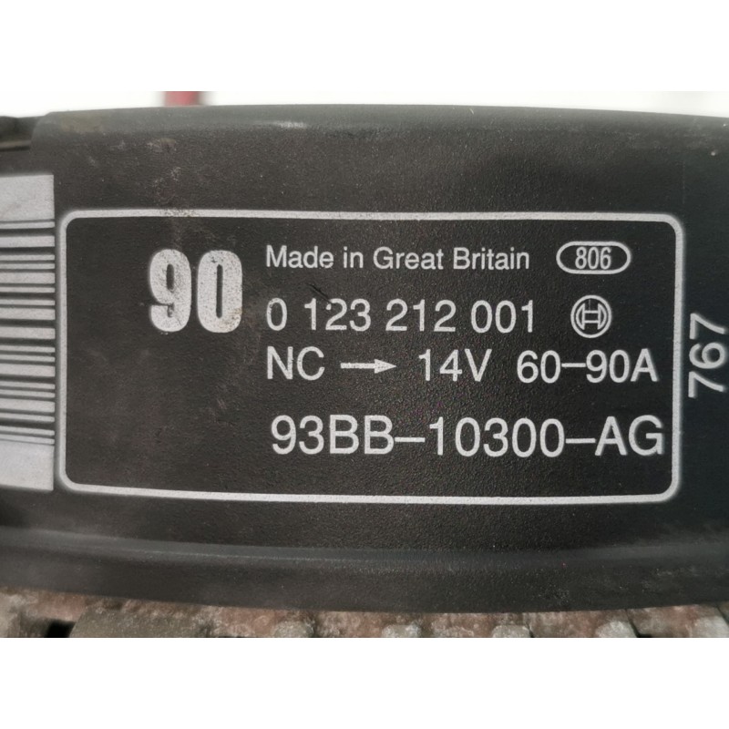 Recambio de alternador para ford mondeo berlina (gd) glx referencia OEM IAM 0123212001  