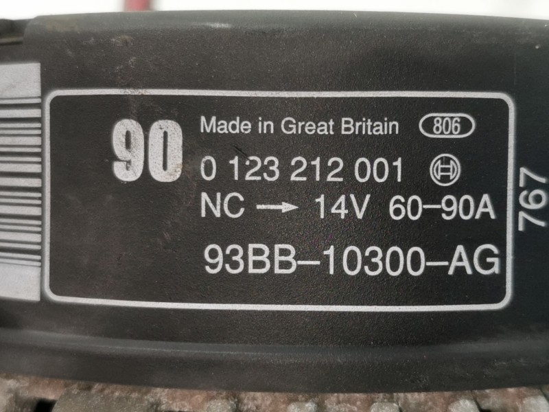 Recambio de alternador para ford mondeo berlina (gd) glx referencia OEM IAM 0123212001  