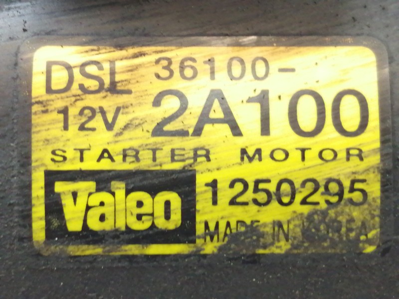 Recambio de motor arranque para hyundai accent (mc) gl crdi referencia OEM IAM 361002A100  