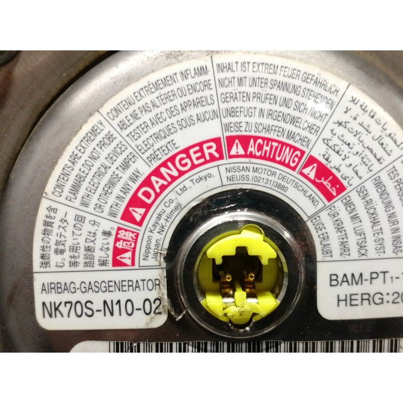 Recambio de airbag delantero izquierdo para nissan x-trail (t31) se referencia OEM IAM NK70SN1002  