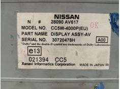 Recambio de pantalla multifuncion para nissan primera berlina (p12) acenta referencia OEM IAM 28090AV617 CC5W4000P  2
