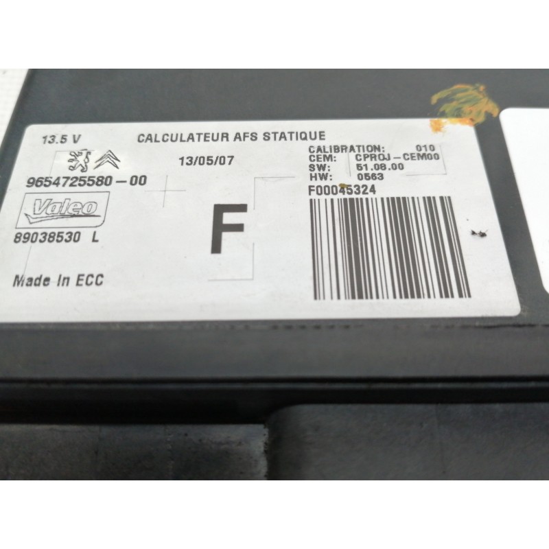 Recambio de centralita luces para peugeot 207 gt referencia OEM IAM 9654725580  