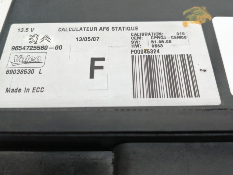 Recambio de centralita luces para peugeot 207 gt referencia OEM IAM 9654725580  