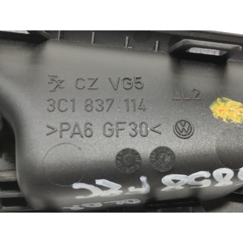 Recambio de maneta interior delantera derecha para volkswagen passat berlina (3c2) trendline referencia OEM IAM 3C1837114  