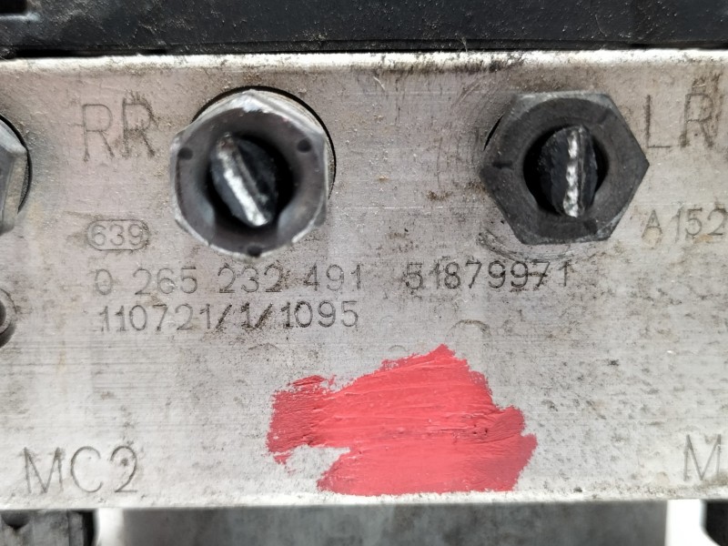 Recambio de abs para fiat fiorino sx furg. referencia OEM IAM 0265232491 51879971 0265801079