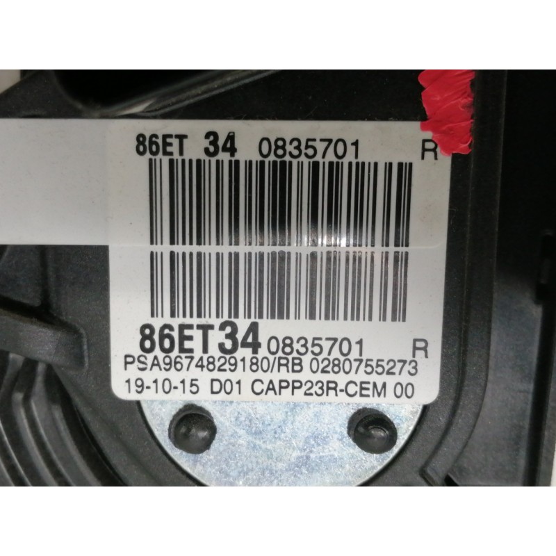 Recambio de potenciometro pedal para peugeot 308 style referencia OEM IAM CAPP23RCEM 028075273 PSA9674829180 86ET340835701R 86ET