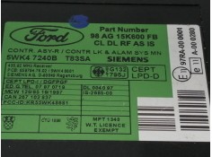 Recambio de centralita check control para ford mondeo berlina (gd) clx referencia OEM IAM 98AG15K600FB   2