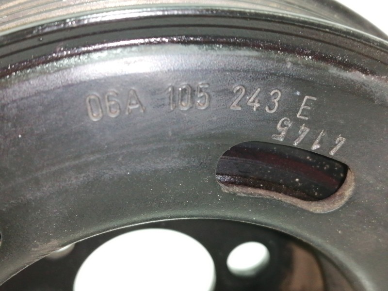 Recambio de polea cigueñal para audi a3 (8p) 2.0 fsi ambiente referencia OEM IAM 06A105243E 06A105243 