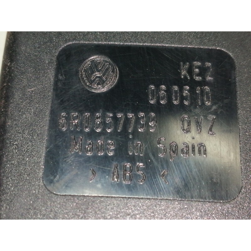 Recambio de enganche cinturon trasero izquierdo para seat ibiza (6j5) stylance / style referencia OEM IAM 6R0857739  