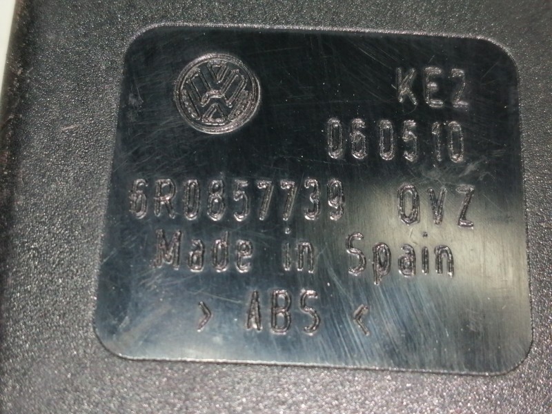 Recambio de enganche cinturon trasero izquierdo para seat ibiza (6j5) stylance / style referencia OEM IAM 6R0857739  