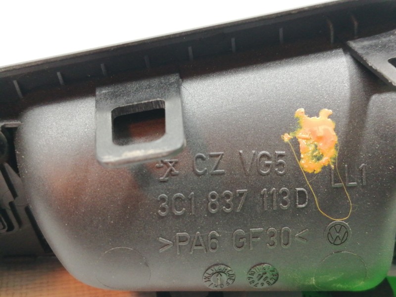 Recambio de maneta interior delantera izquierda para volkswagen passat berlina (3c2) edition referencia OEM IAM 3C1837113D  