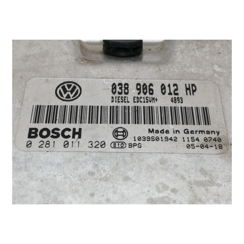 Recambio de centralita motor uce para seat ibiza (6l1) stylance referencia OEM IAM 038906012HP 0281011320 1039S01942