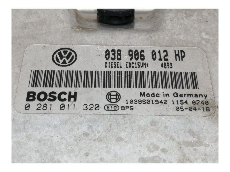 Recambio de centralita motor uce para seat ibiza (6l1) stylance referencia OEM IAM 038906012HP 0281011320 1039S01942