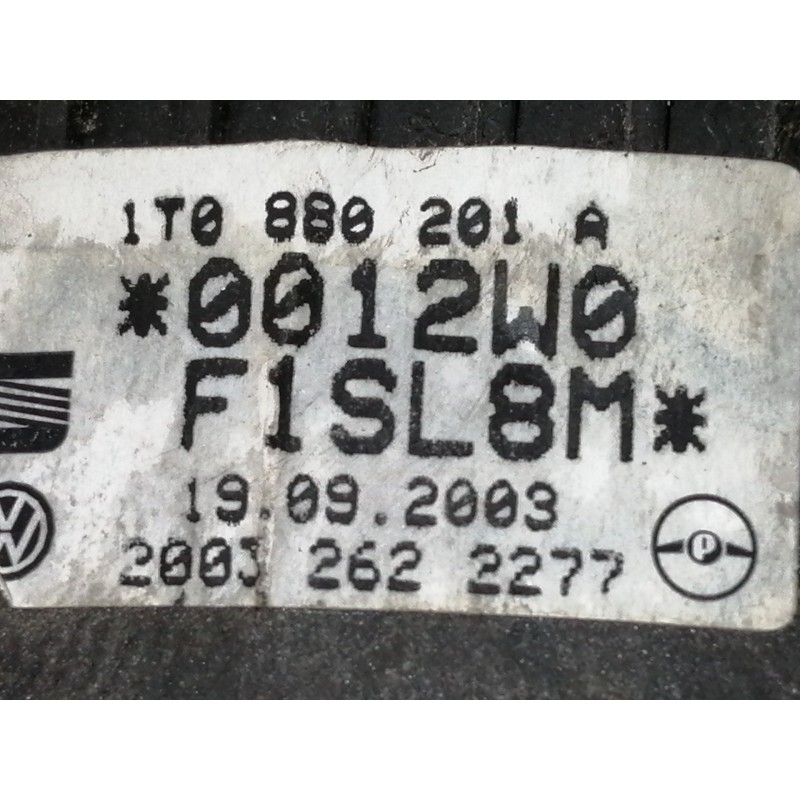 Recambio de airbag delantero izquierdo para volkswagen polo (9n1) trendline referencia OEM IAM 1T0880201A 0012W0F1SL8M 