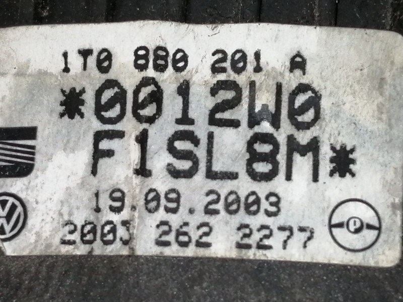 Recambio de airbag delantero izquierdo para volkswagen polo (9n1) trendline referencia OEM IAM 1T0880201A 0012W0F1SL8M 