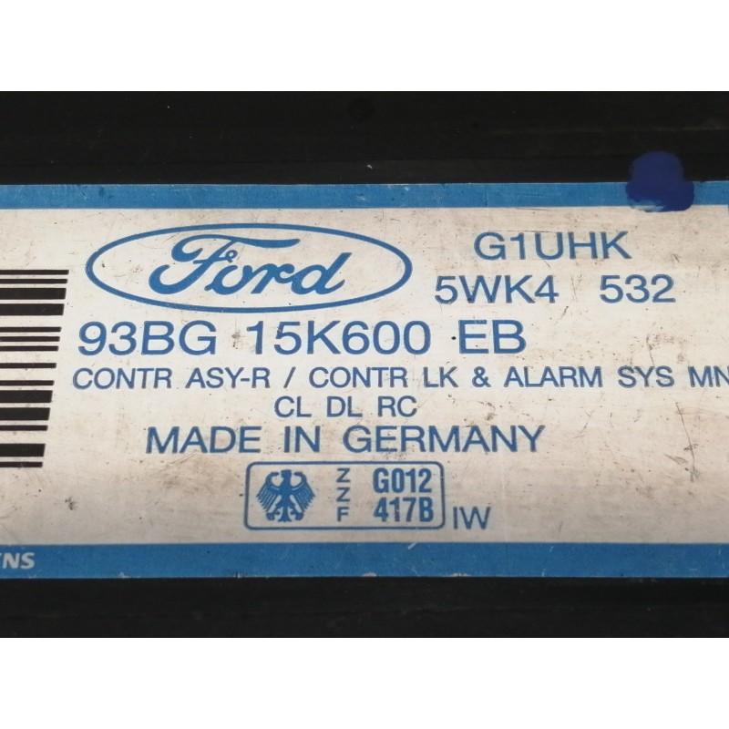 Recambio de centralita cierre para ford mondeo berlina/familiar (fd) clx berlina referencia OEM IAM 93BG15K600EB  