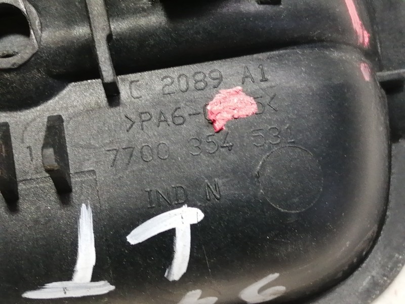 Recambio de maneta interior lateral izquierda para renault kangoo (f/kc0) rte referencia OEM IAM 7700354531  