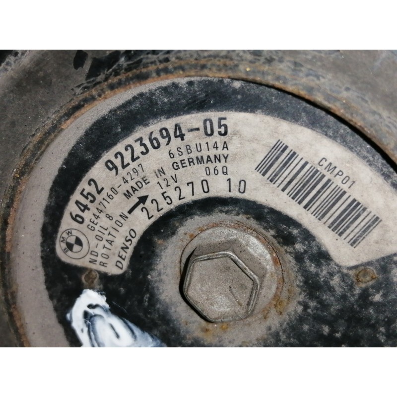 Recambio de compresor aire acondicionado para bmw serie 1 lim. (f20) 116d referencia OEM IAM 6452922369405 4472604711 