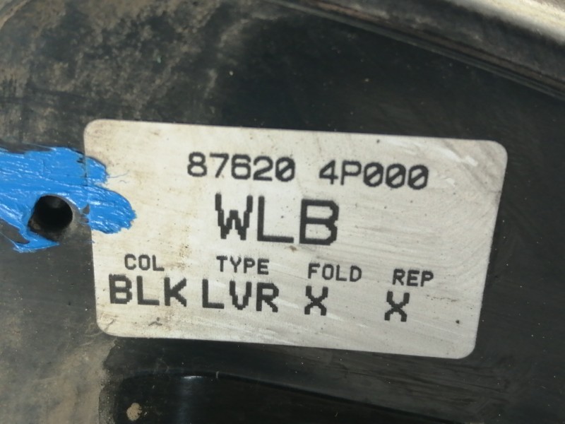 Recambio de retrovisor derecho para hyundai i20 comfort referencia OEM IAM 876204P000  