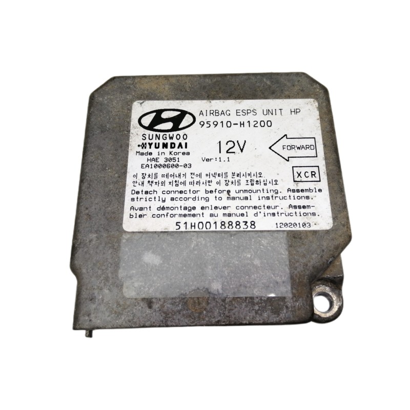 Recambio de centralita airbag para hyundai terracan (hp) 2.9 crdi gls referencia OEM IAM 95910H1200 51H00188838 