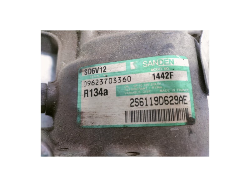 Recambio de compresor aire acondicionado para ford fiesta (cbk) ambiente referencia OEM IAM 2S6119D629AE R134A 1442F 