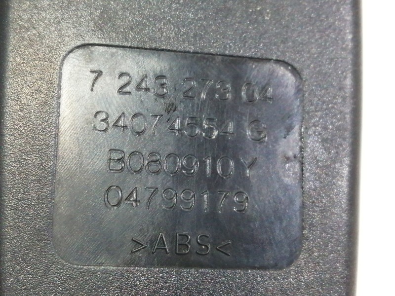 Recambio de enganche cinturon trasero izquierdo para bmw serie 5 lim. (f10) 520d referencia OEM IAM 724327304 34074554G 