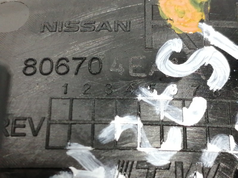 Recambio de maneta interior delantera derecha para nissan qashqai (j11) acenta referencia OEM IAM 806704EA1A  