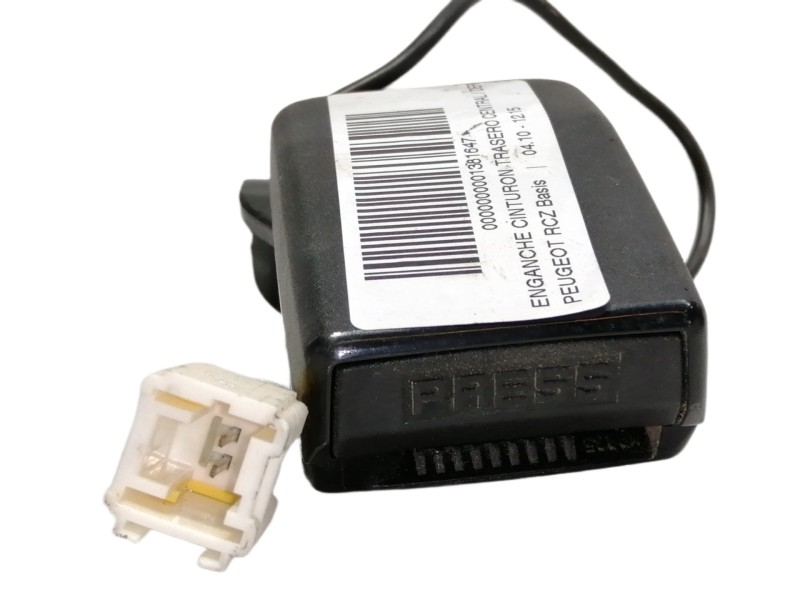 Recambio de enganche cinturon trasero central para peugeot rcz basis referencia OEM IAM 6175225A 3552209 0102288F3