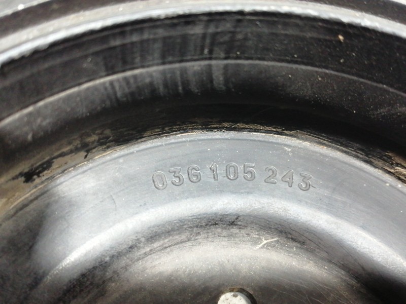 Recambio de polea cigueñal para mitsubishi outlander (cw0) 2.0 di-d intense referencia OEM IAM 03G105243  