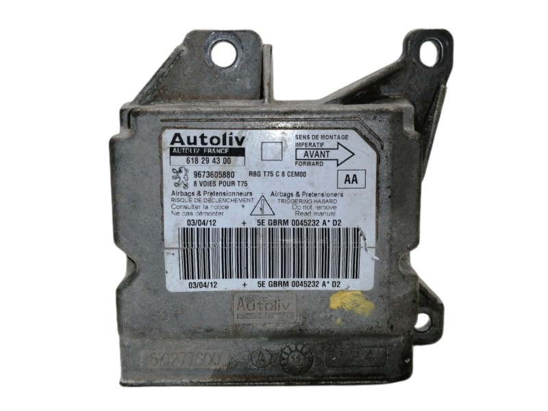 Recambio de centralita airbag para peugeot rcz basis referencia OEM IAM 618294300 9673605880 610277600