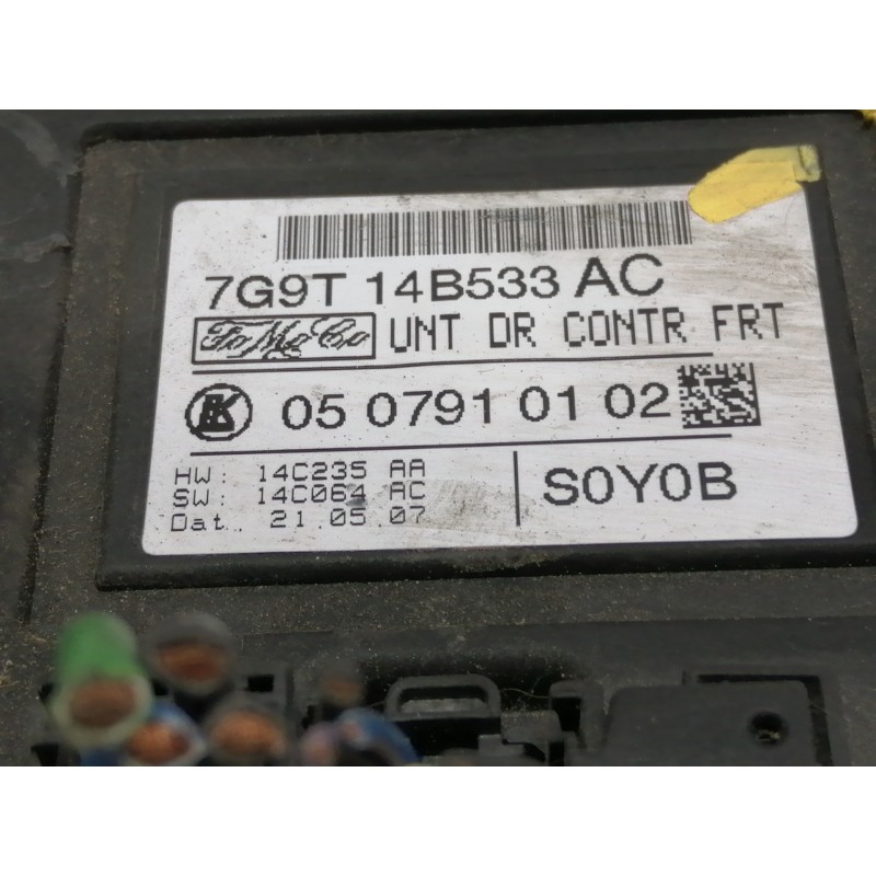 Recambio de modulo electronico para ford s-max (ca1) trend referencia OEM IAM 7G9T14B533AC 0507910102 