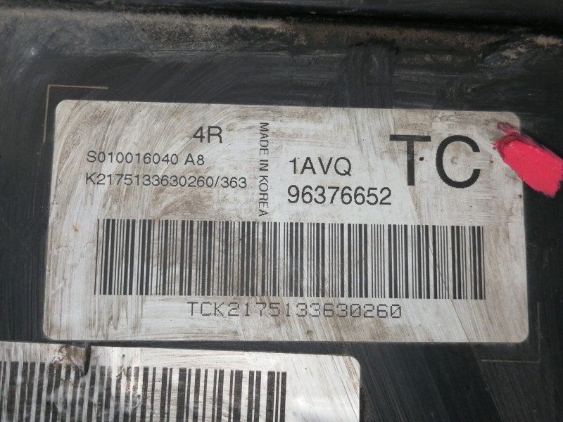 Recambio de centralita motor uce para daewoo kalos 1.2 se referencia OEM IAM 96376652  