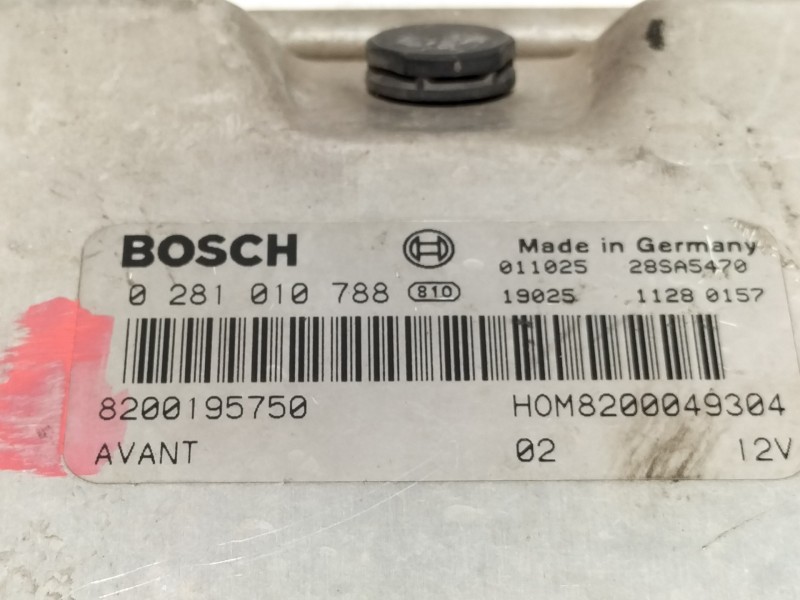 Recambio de centralita motor uce para renault clio ii fase ii (b/cb0) alize referencia OEM IAM 0281010788  