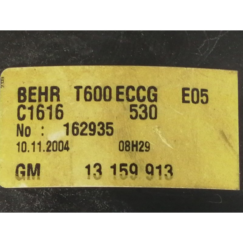 Recambio de motor calefaccion para opel zafira a increibles referencia OEM IAM 13159913 162935 T600ECCG 