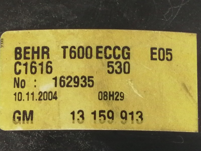 Recambio de motor calefaccion para opel zafira a increibles referencia OEM IAM 13159913 162935 T600ECCG 