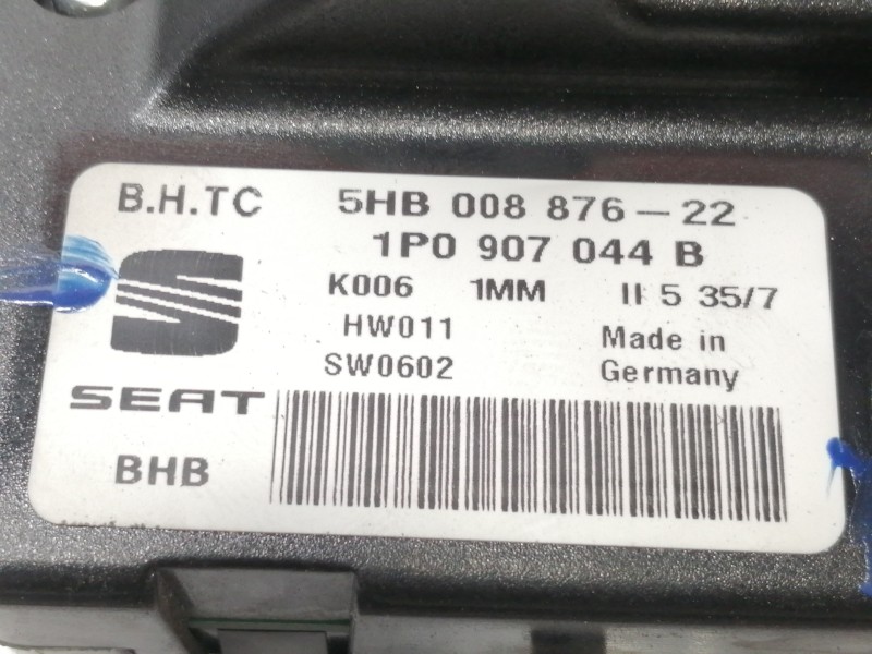 Recambio de mando calefaccion / aire acondicionado para seat leon (1p1) reference referencia OEM IAM 1P0907044B  