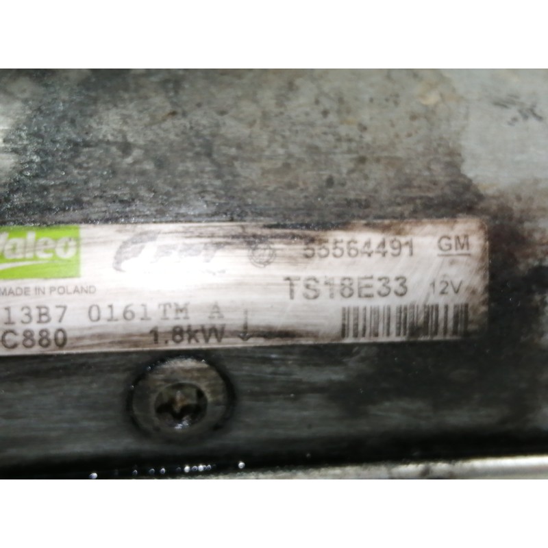 Recambio de motor arranque para opel corsa d cosmo referencia OEM IAM 55564491 TS18E33 