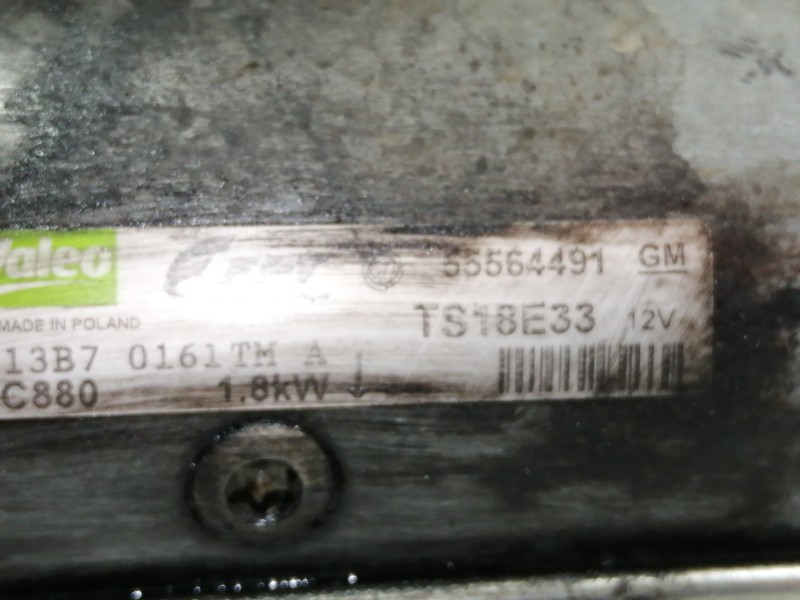 Recambio de motor arranque para opel corsa d cosmo referencia OEM IAM 55564491 TS18E33 